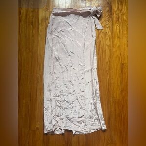 NWT - Steve Madden Cream Wrap Maxi Skirt Tie Front Slit
